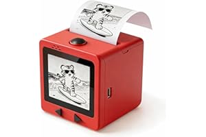 Smart AI Voice Sticker Printer with Screen, Mini Thermal Label Printer with Display, Inkless Portable Sticker Maker for Home,