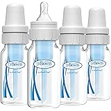 Dr. Brown's Natural Flow Anti-Colic Baby Bottle, 4oz, 4-Pack