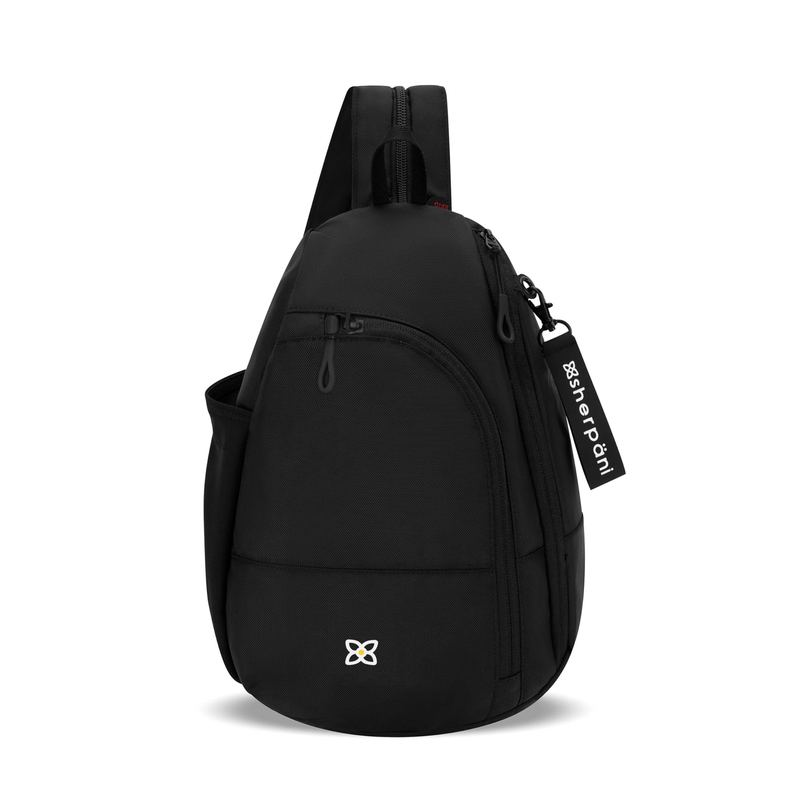 Photo 1 of Sherpani Wayfarer, Small Convertible Sling Backpack, 8L Travel Bag, Shoulder Sling Purse, Travel Gifts for Women, RFID Protection, Fits 10 Inch Tablet (Raven)