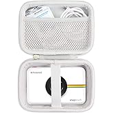 khanka Hard Travel Case Replacement for Kodak Step Touch & Polaroid Snap Touch Instant Print Digital Camera (white zipper)