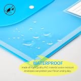 TOOELMON A4 Plastic Wallets 12 Pack Holds 200+ Pages Assorted Colors view 4