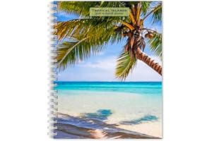Tropical Islands | 2026 6 x 7.75 Inch Spiral-Bound Wire-O Weekly Engagement Planner Calendar | New Full-Color Image Every Week | BrownTrout | Scenic Travel Photography
