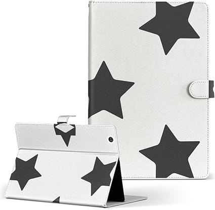 Amazon Igcase Bluedot ブルードット Bnt 791w タブレット 手帳型 タブレットケース タブレットカバー カバー レザー ケース 手帳タイプ フリップ ダイアリー 二つ折り 直接貼りつけタイプ 星 白 黒 スマコレ タブレットケース 通販