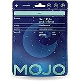 Mojo Sleep Gummies - Non-Habit Forming Sleep Aid - with Magnesium, GABA, Reishi Mushroom, L-Theanine and Melatonin - Vegan, Non-GMO - Black Berry and Plum, Pack of 1 (30 Gummies)