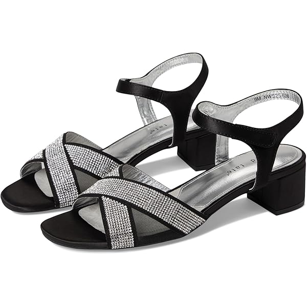 Amazon.com | J. Renee Women's Novela Heeled Sandal, Black, 6