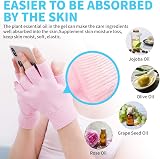 Xemz Pink Moisturizing Gloves Socks Set for Dry Hands Feet Skin Care Repair view 6