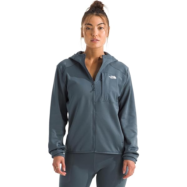 Danskin Felpa Con Cappuccio Donna Zip Front, Tessuto Riciclato, Retro Arricciato, Tasca Interna