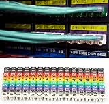 Fafeicy Wire Number Labels Clip On Color Coded Cable Markers Tubes for view 5
