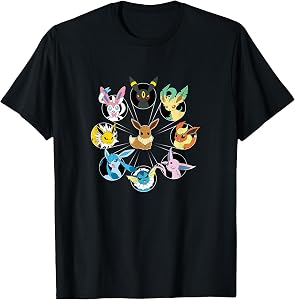Pokémon - Eevee Evolution Circle T-Shirt