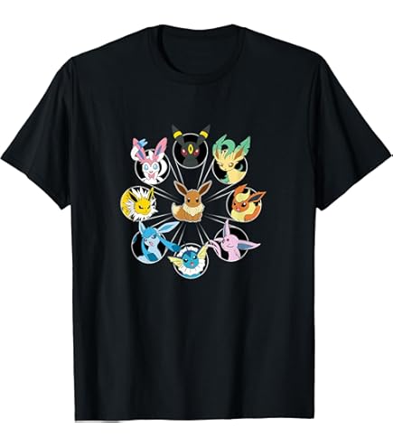 Amazon.com: Pokemon Adult Unisex Black Grid T-Shirt : Clothing