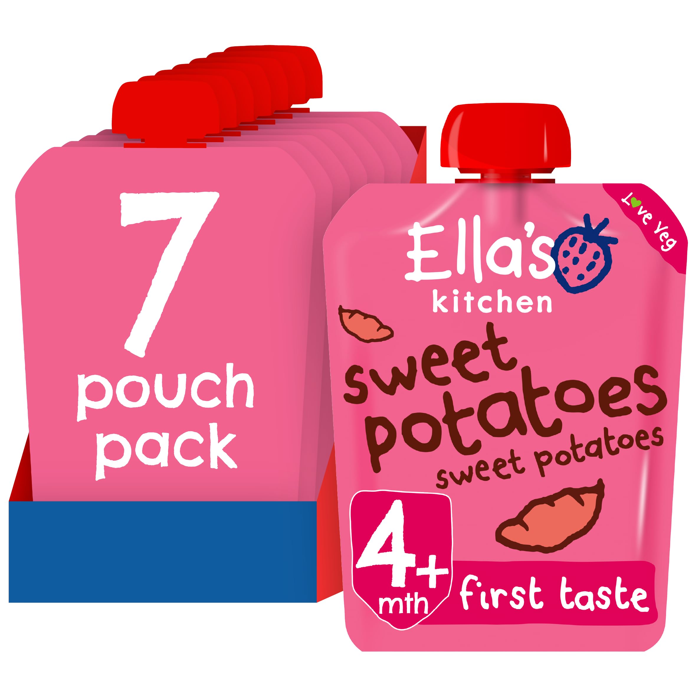 Ella's Kitchen First Taste Sweet Potato 70 g (Pack of 7)