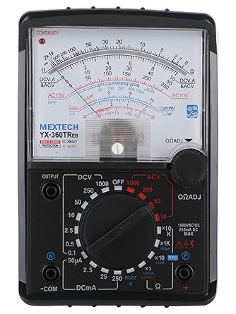 Mextech YX360TReb Analogue Multimeter (Black)