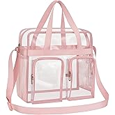 Oraben Clear Tote Bag Clear Bag Stadium Approved 12x6x12 Stadium Bag for Work, Sports Games,Gym