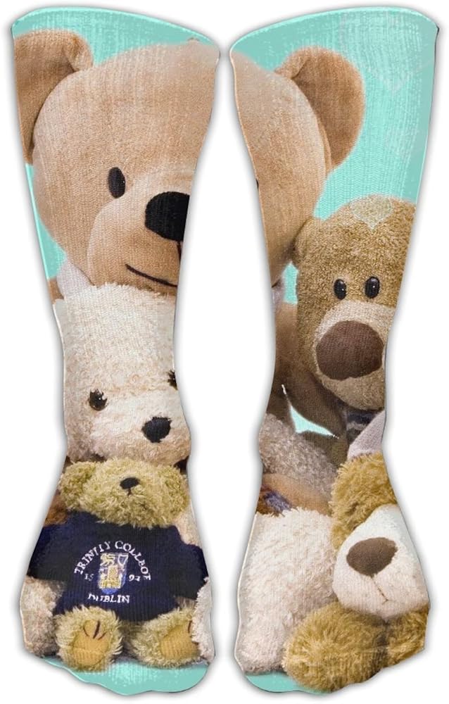 Unisex Classics Socks Lovely Teddy Bear Family Athletic