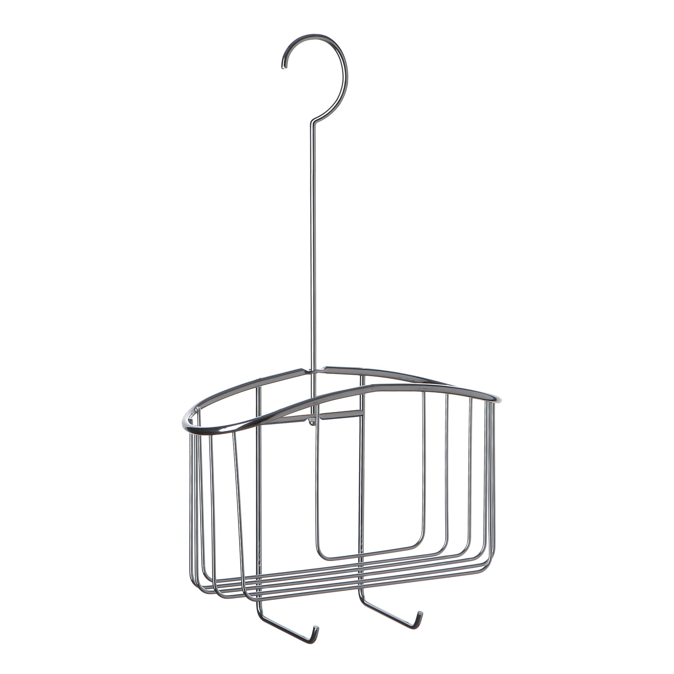 TATAY Shower Caddy 100% Stainless Steel | Resists Humidity and Corrosion | Easy No-Drill Installation | Modern | Hanging Shower Basket with Efficient Drainage | Easy to Clean | 22.5x8.5x40cm - Metal