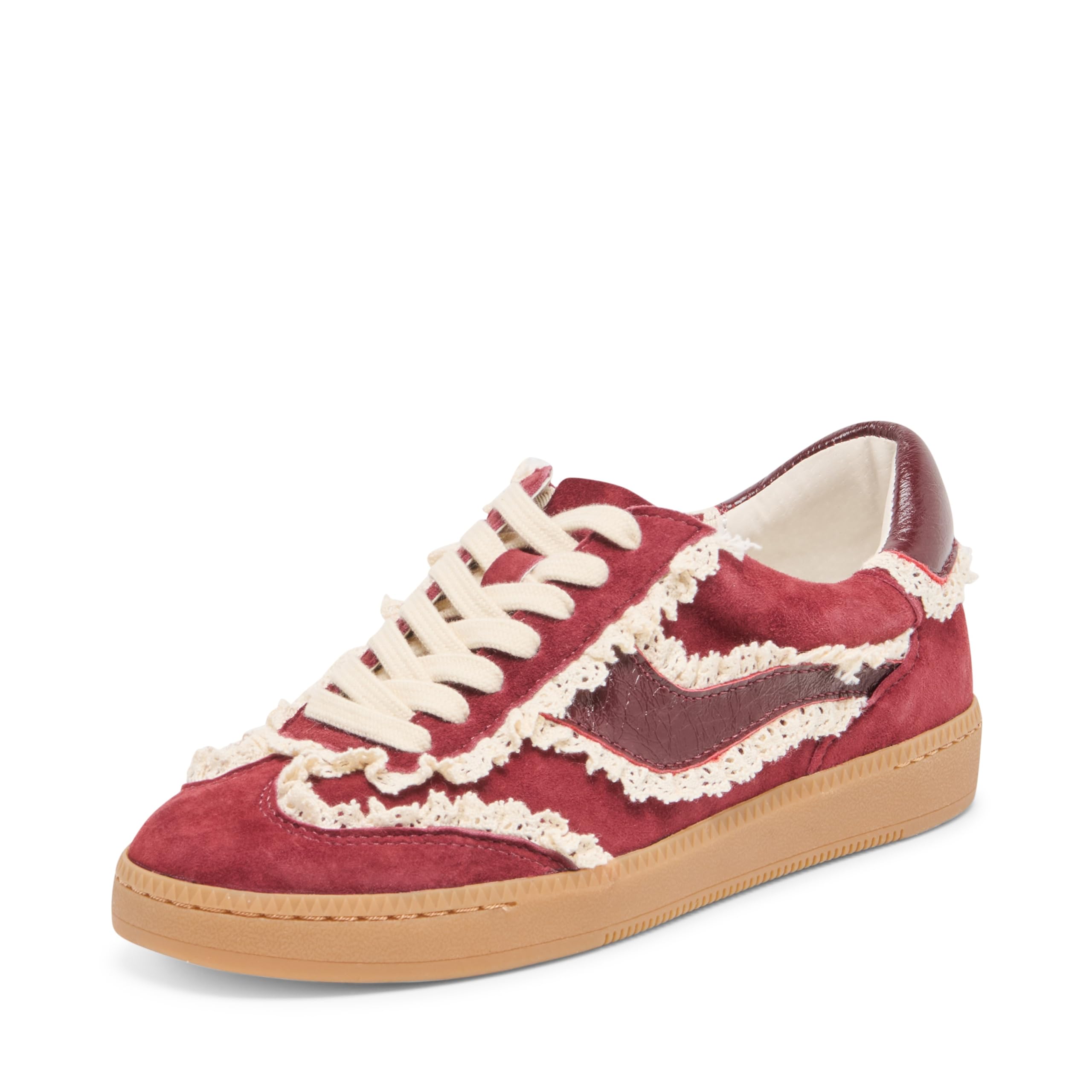 Dolce Vita Women’s Notice Lace Sneaker, Oxblood, 8