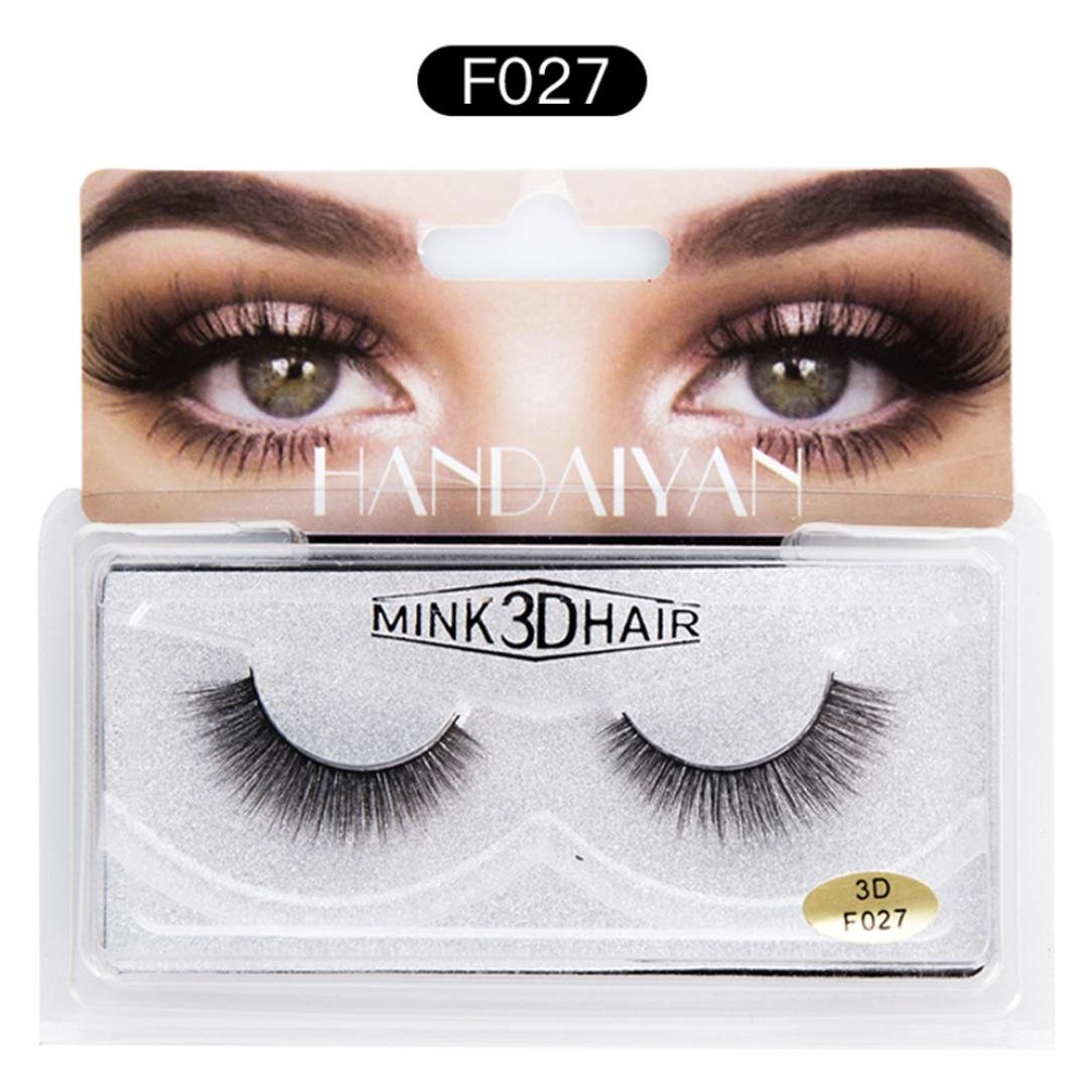 Amazoncom Chartsea Makeup 3D Natural Long Fake Eye Lashes