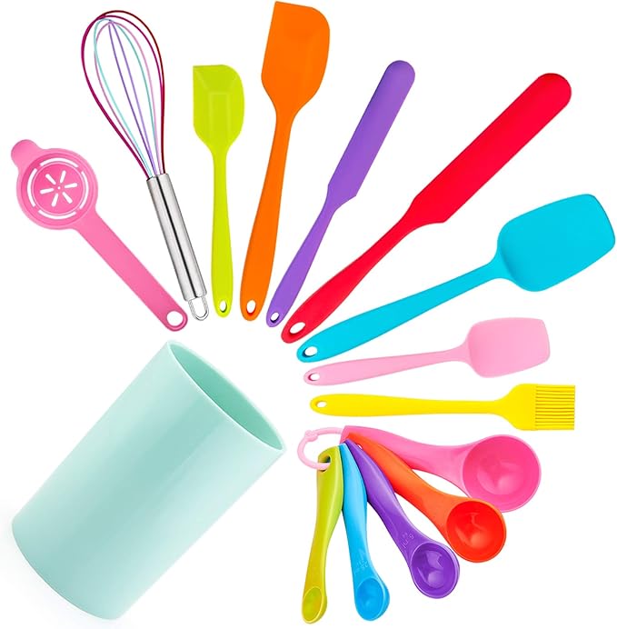 Spatula 15 Pieces Set, Homikit Silicone Spatulas Kitchen Utensils for
