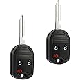 Car Key Fob Keyless Entry Remote fits Ford, Lincoln, Mercury, Mazda (CWTWB1U793 3-btn) - Guaranteed to Program