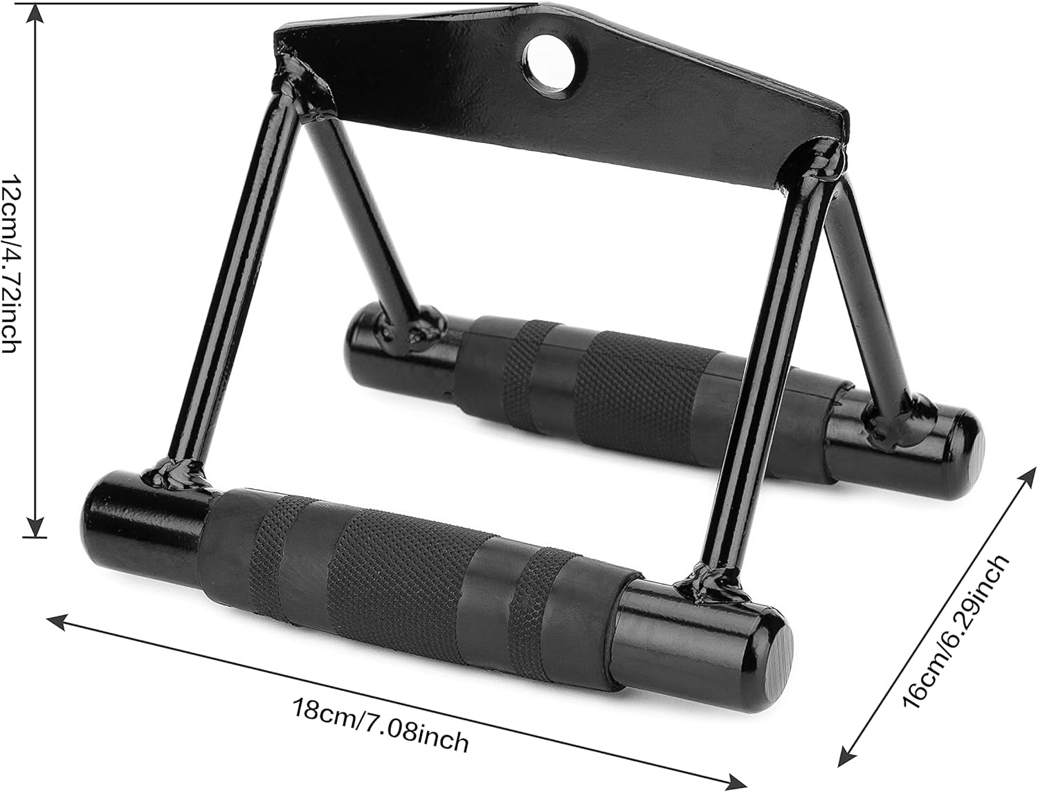 Cable Machine Handle Attachments, Pull Down Exercise Handles of Home Gym Accessories (Black Row) : Sports & Outdoors