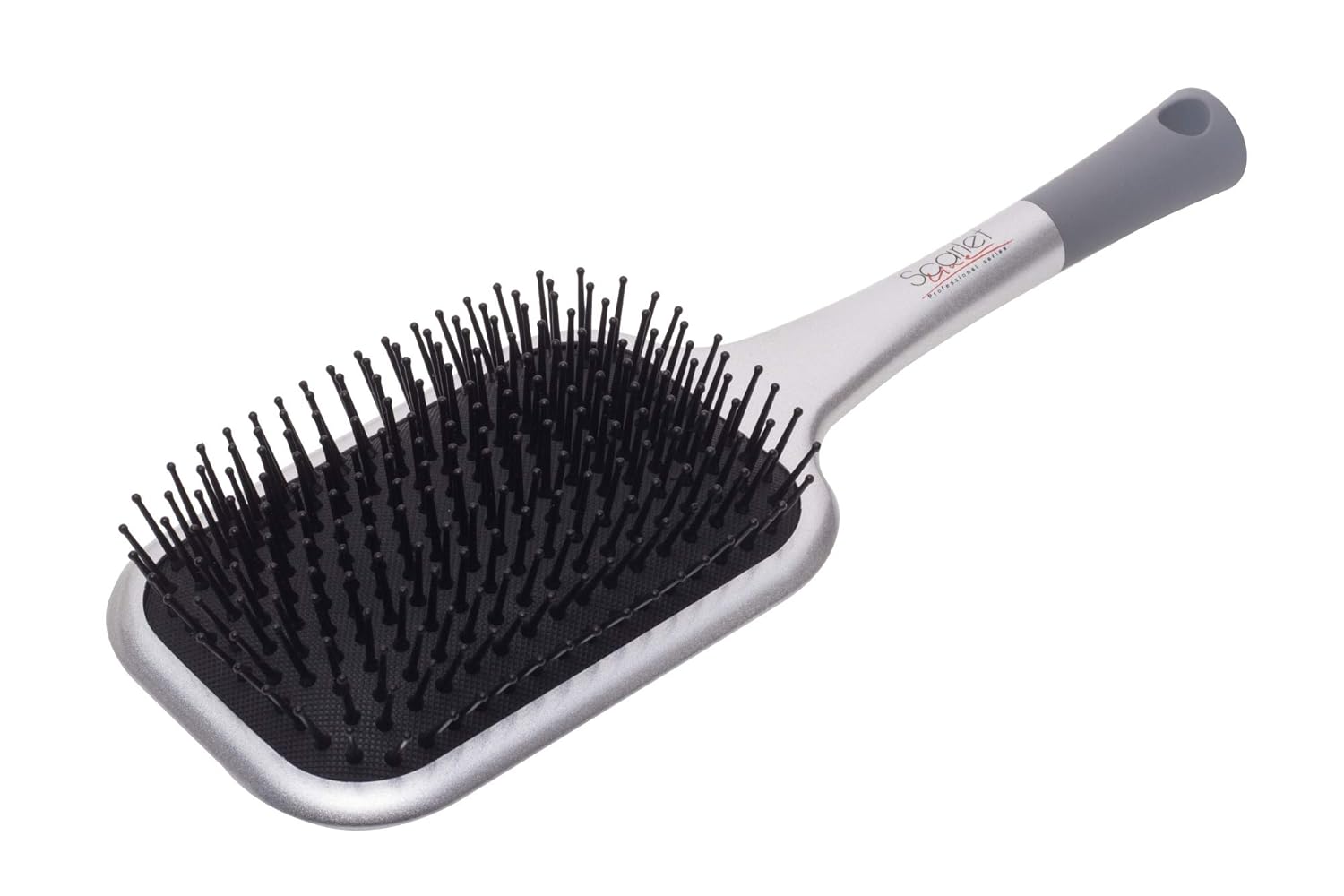 Buy Scarlet Line Sliver And Black Flat Hair Brush Spb042 Online At