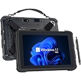MUNBYN Rugged Tablet IRT08, 10.1 inch Windows Tablet, Windows 11 Pro, 8GB+128GB, Intel N5100,Sunlight Readable, 4G LTE GPS Heavy Duty Industrial Outdoor Work PC, BT5.1 Wi-Fi, 2Y Protection