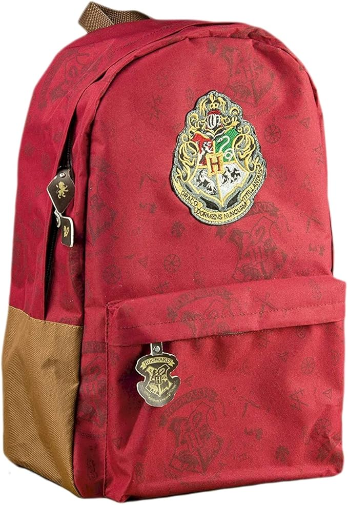 Harry Potter Backpack Hogwarts Gryffindor Crest School Rucksack For