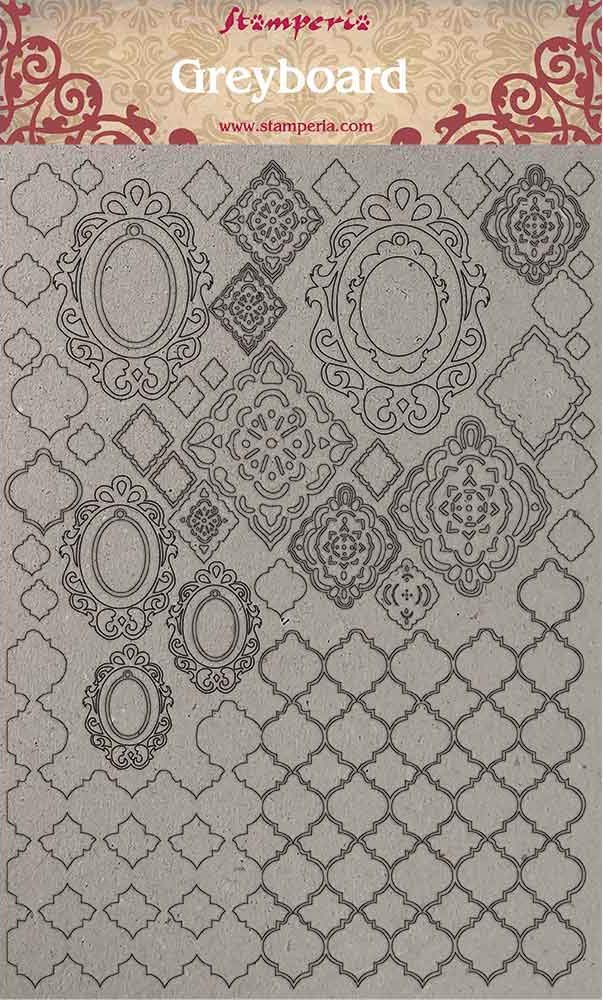 STAMPERIA INTERNATIONAL, KFT GREYBOARD Cut-Outs Wallpaper, One Size