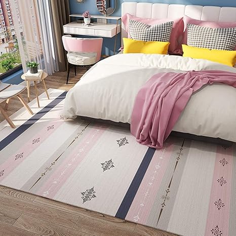 Amazon ラグカーペットレトロ 北欧 防音 滑らないマット インテリア 寝室 和室 会議室 リビング用 0 250cm 新居 客間 床暖房対応 カラー１ 冷房対策 子供部屋 家庭用 折り畳み ベッドルーム 抗菌防臭 防ダニ オールシーズン フロアマット ラグ カーペット オンライン通販