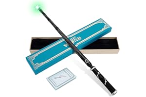 WIZWONDERS Light Up Wizard Magic Wand with 5 Light Colors, Rechargeable Illuminating Constellation Wands for Kids Witch Cosplay Party Favors, Libra