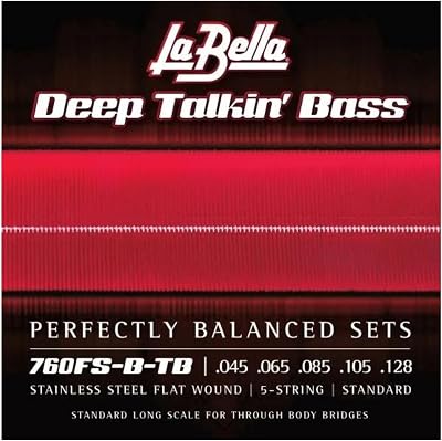 La Bella 760FS-B-TB Deep Talkin Bass Flats 5-String .045-.128 Long Scale