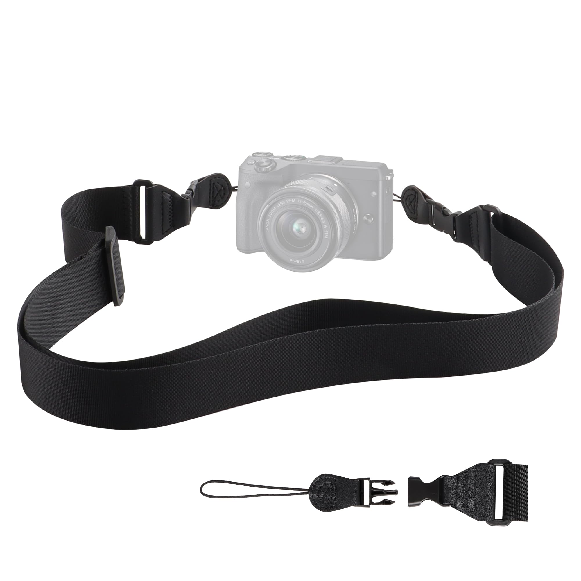 JUNART Adjustable Camera Neck Straps, Comfortable Nylon Shoulder Strap, Universal Neck Lanyard for Binocular, iPad, Cellphone