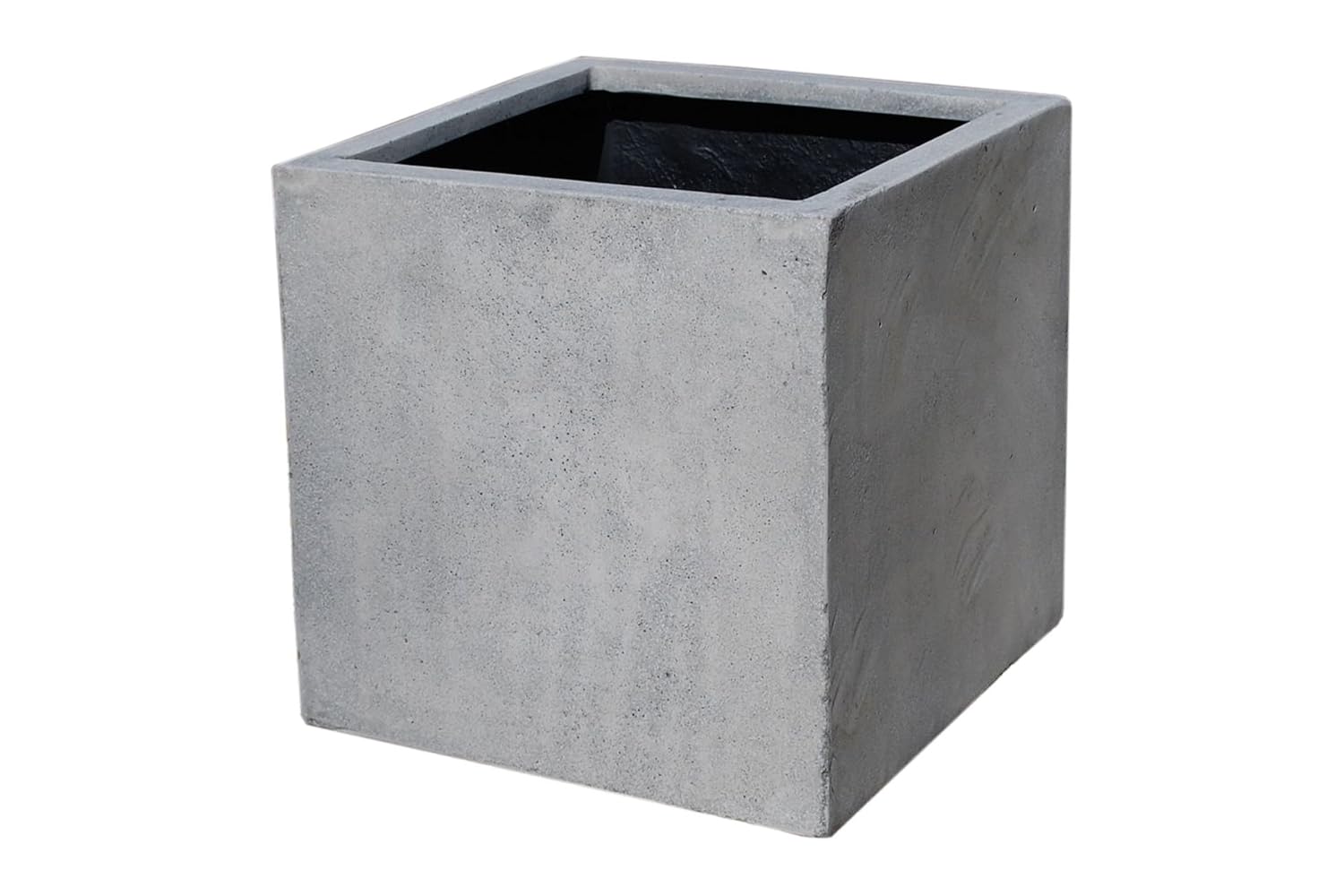 Vivanno Pflanzkübel Blumenkübel Fiberglas BetonDesign Grau Quadratisch