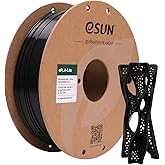 eSUN PLA Filament 1.75mm, High Toughness 3D Printer Filament Upgraded PLA Filament, Dimensional Accuracy +/- 0.03mm, 1KG Cardboard Spool (2.2 LBS) 3D Printing Filament for 3D Printers, Black