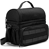 NOL Natural Organic Lifestyle Two Compartment Lunch Cooler Bag for Men - 3 Colors
