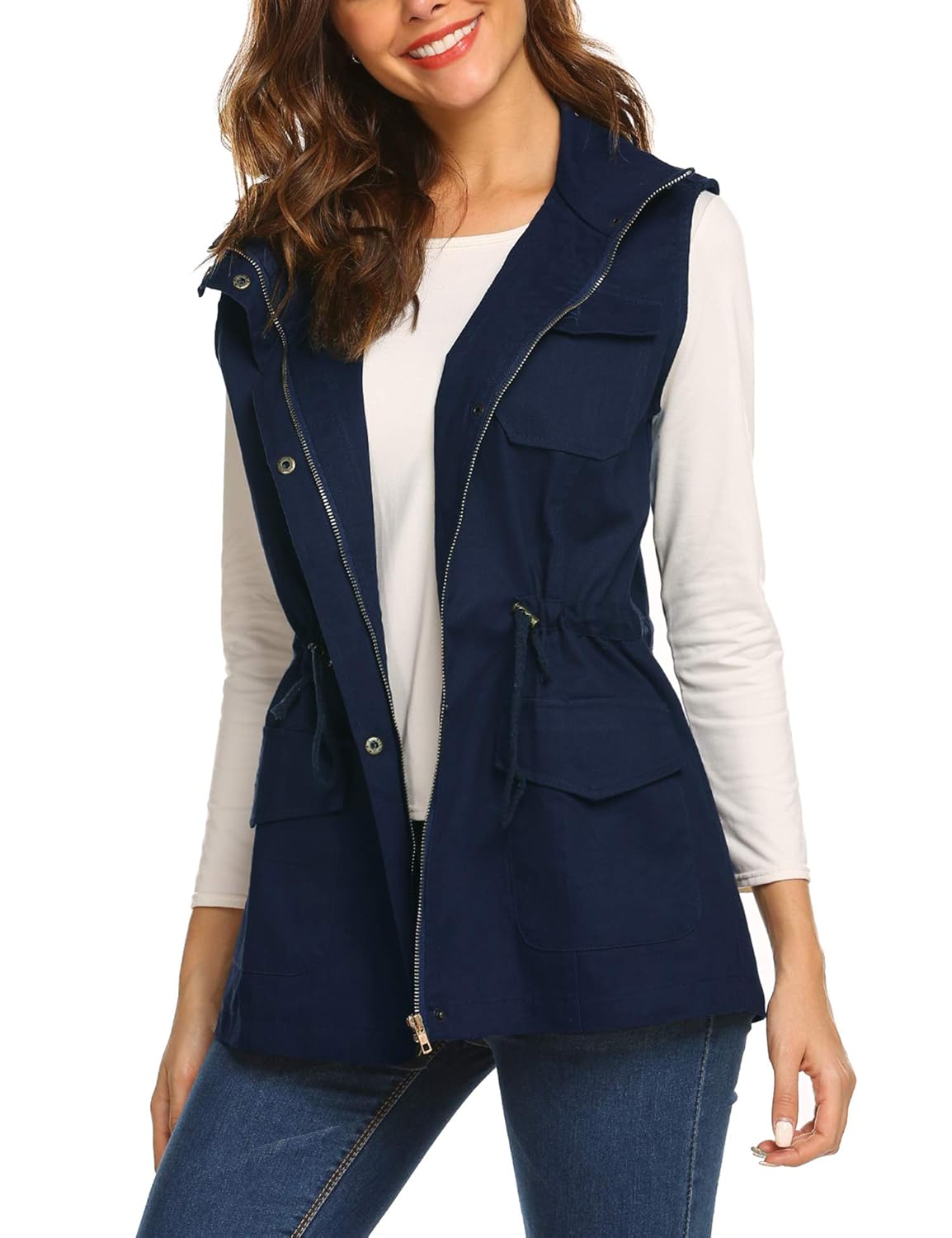 plus size cargo vest