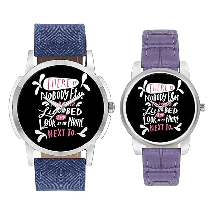 Gifts for Couple, Multicolor Dial Wrist Watch for Men and Women