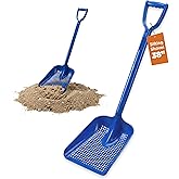 Sand Sifter for the Beach - Sifting Shovel for Shells, Shark Teeth &amp; Sea Glass, Durable Plastic Scoop for Beachcombing and Treasure Hunting, Shell Scooper for Beach