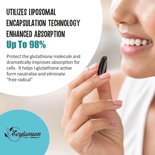 2400 mg liposomal glutathione softgels Zeylamum Softgels, Max Absorption, Active Form L-Glutathione Reduced (GSH), with Hyaluronic Acid, Resveratrol, Master Antioxidants for Detox, Brain, Immune System in Saudi Arabia Good Molecules Niacinamide Brightening Flavour:Cherry Vitamin B12 injection price