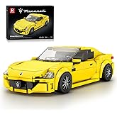 Reobrix Maserati GranTurismo Building Block Set, 1:24 Scale Gran Turismo Model Car Kit for Display and Collectible, Sports Ca