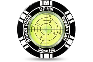 VIGLORY Golf Putt Green Reader, High Precision Golf Training Aid, Stylish Hat Clip Ball Marker, Golf Accessories for Men Women