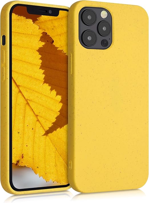 Amazon Com Kalibri Wheat Straw Case Compatible With Apple Iphone 12 Pro Max Case Matte Phone Cover Made Of Tpu And Wheat Straw Yellow