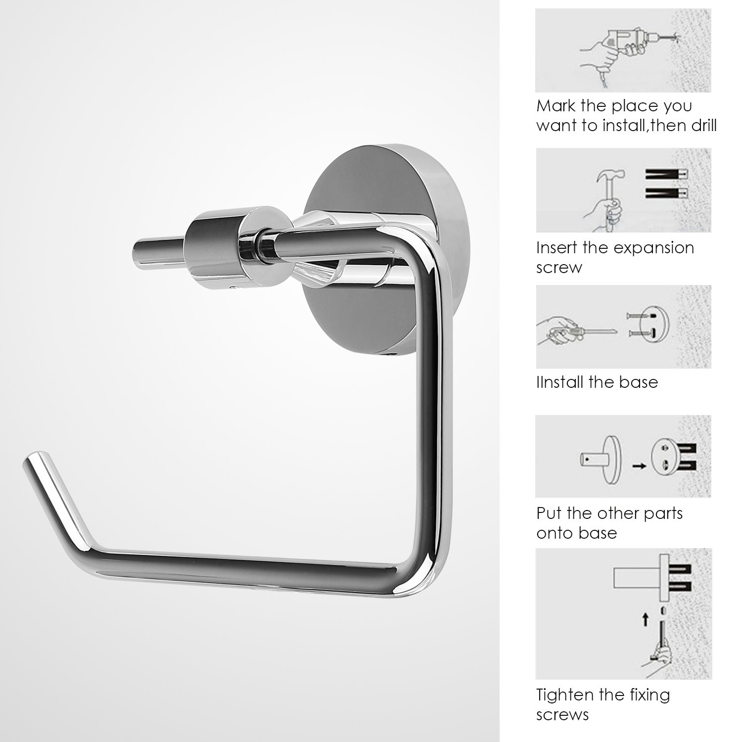 HOMFA Portarrollo para Papel Higiénico Soporte para papel ...