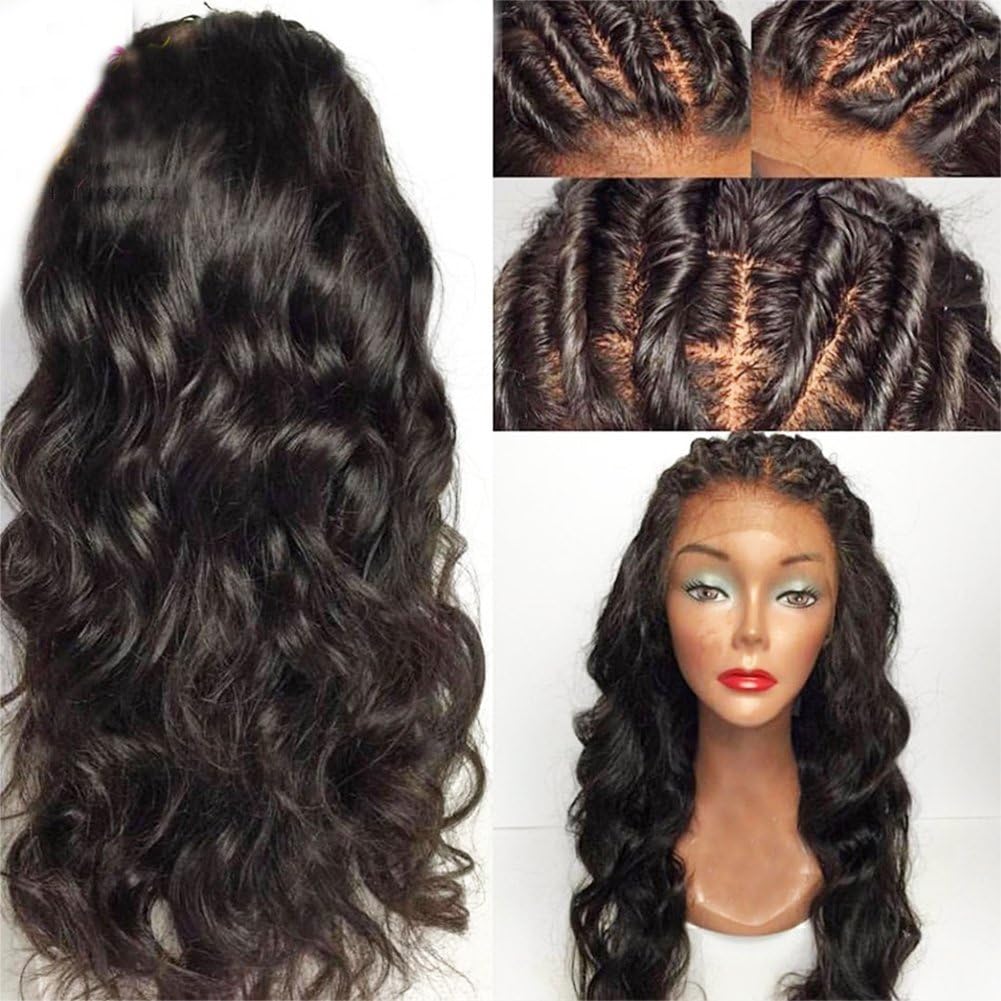 Eversilky Hair 13x6 Lace Front Wigs Human Hair Pre Plucked Natural Hairline 150% Density Peruvian 13x6 Lace Frontal Wigs For Black Women Wavy Wig 18 Inches