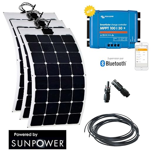 Solar Kit 300w Semi Flexible Motorhome Boat Amazoncouk