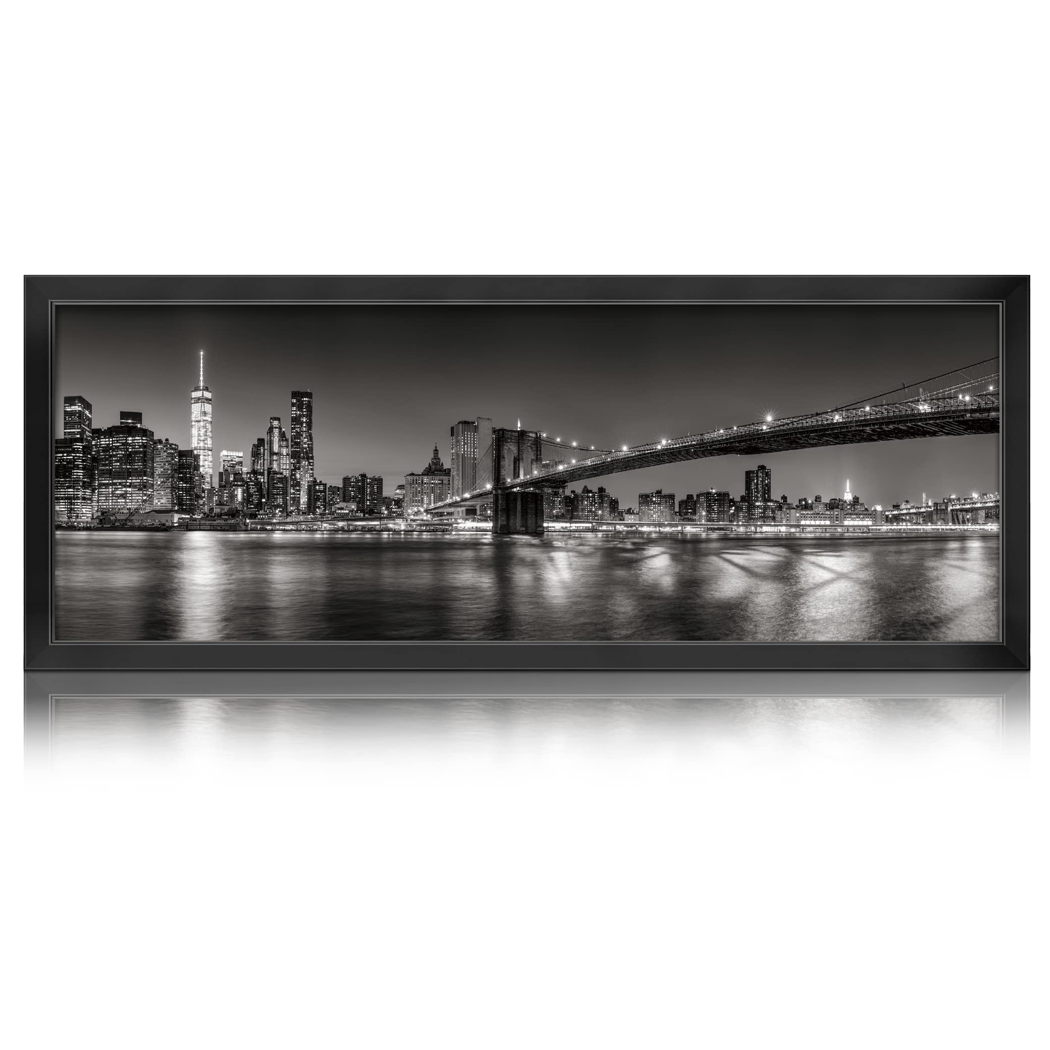 Annecy 10x24 Picture Frame Black, Panoramic Picture Frame for Wall Decoration, Classic Black Minimalist Style Suitable for Decorating Houses, Offices, Hotels（1 Pack）