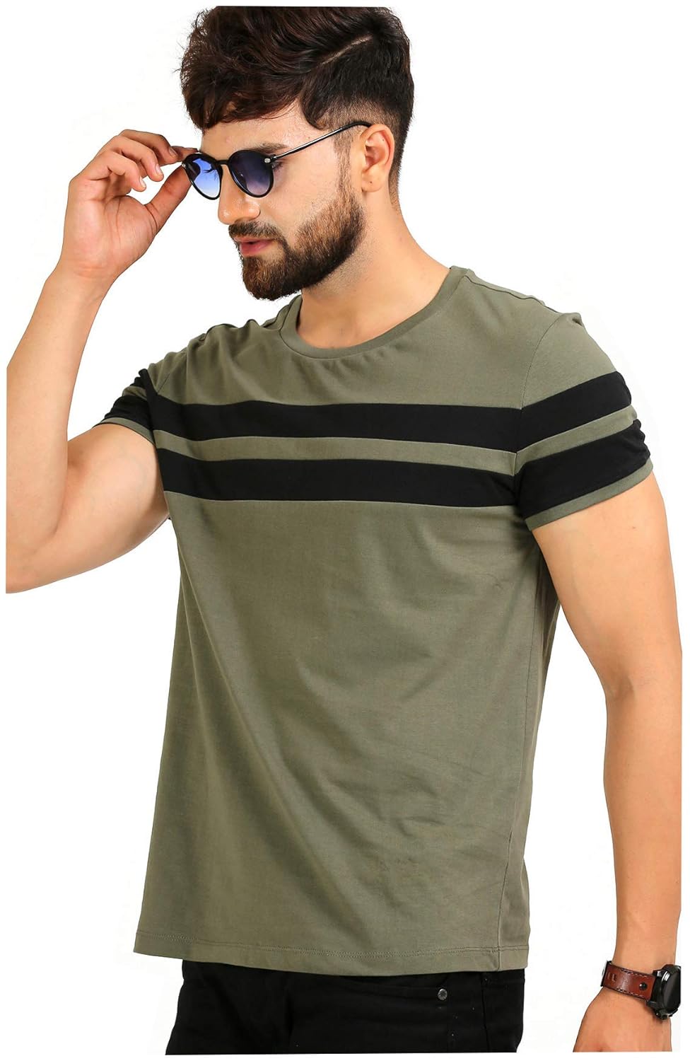 Olive Regular Fit T-Shirt For Men’s 2021