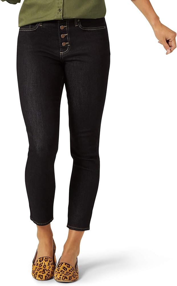 lee riders curvy fit mid rise skinny