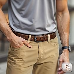KEMISANT Men Belt-Genuine Leather Belt for Men