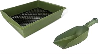 protanic Gartensieb Kastensieb Rüttelsieb Erdsieb inkl. Kunststoffschaufel (2er-Set)